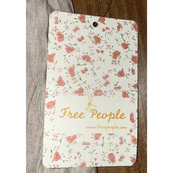 NWT Free People Last Night‎ Ribbed Tank Gold Sunglow Combo Small NEW - Picture 7 of 8